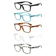 5 Pack Blue Light Blocking Reading Glasses for Men and Women Lightweight Computer Readers